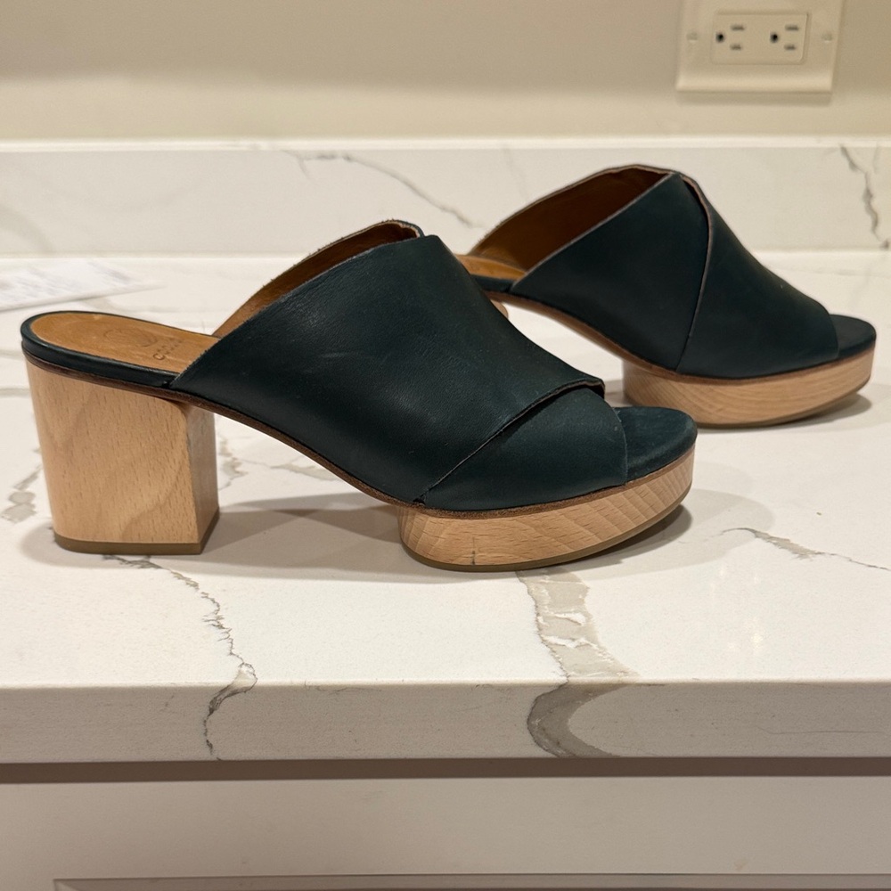 Coclico green leather heels - Picture 2 of 4